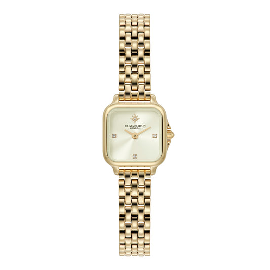 Classic 20mm Mini Grosvenor Ivory & Gold Bracelet Watch