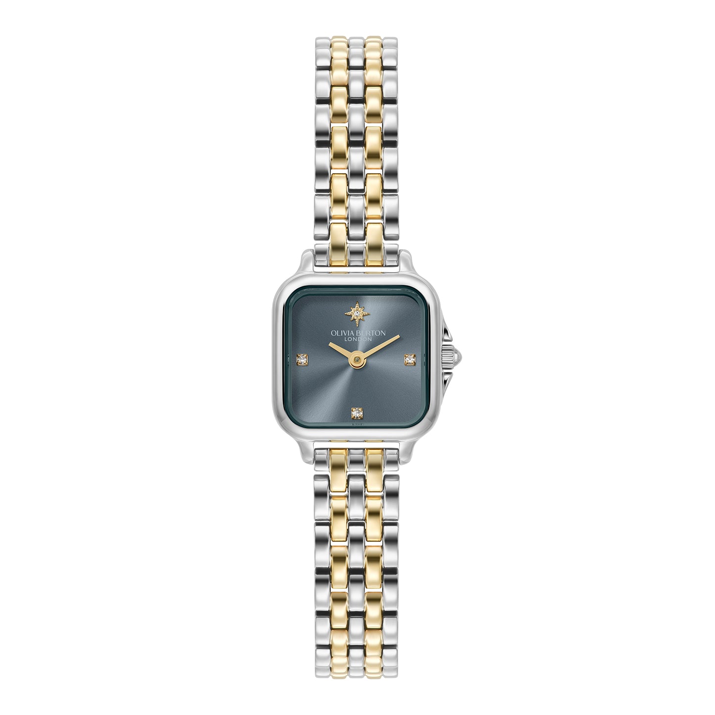 Classic 20mm Mini Grosvenor Chalk Blue & Two Tone Bracelet Watch
