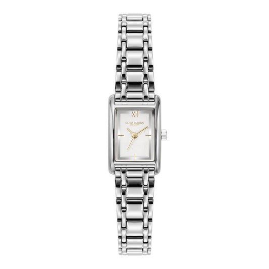 Mini 16mm Grove White & Silver Bracelet Watch