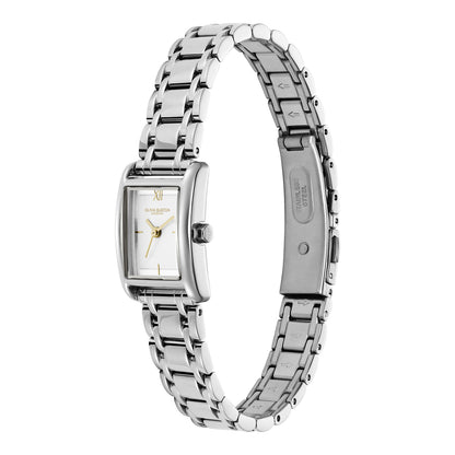 Mini 16mm Grove White & Silver Bracelet Watch
