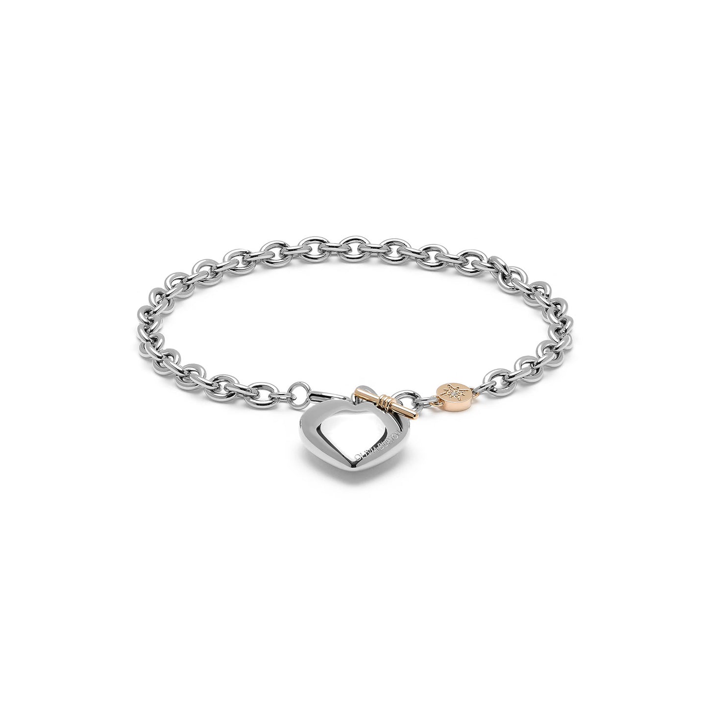 Classic Knot Heart Silver Bracelet