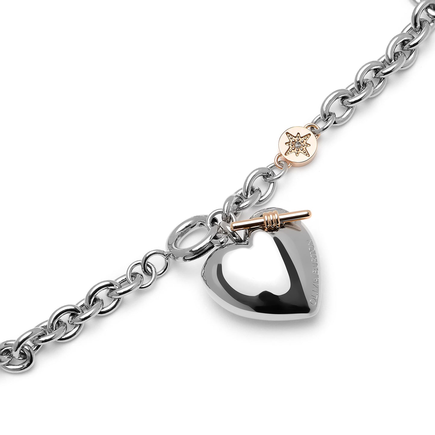 Classic Knot Heart Silver Bracelet