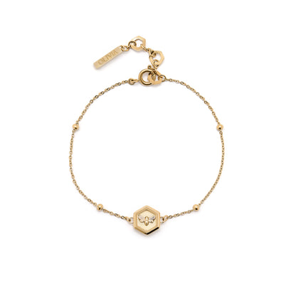Signature Minima Bee Gold Bracelet