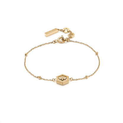 Signature Minima Bee Gold Bracelet