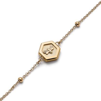 Signature Minima Bee Gold Bracelet