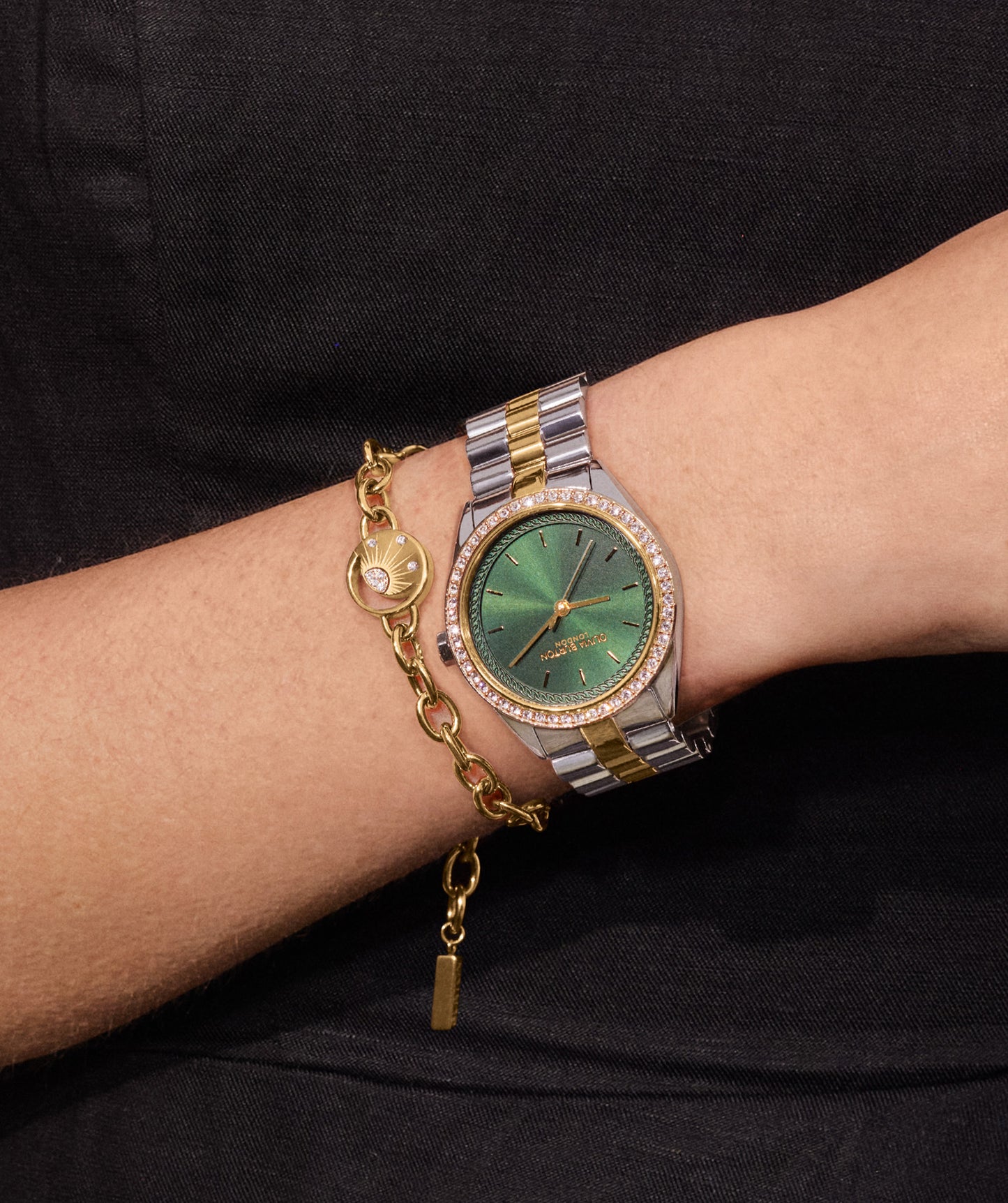 Celestial Sun Gold Plated Bracelet
