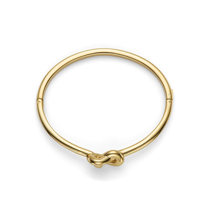 Classic Lover's Knot Gold Plated Bangle