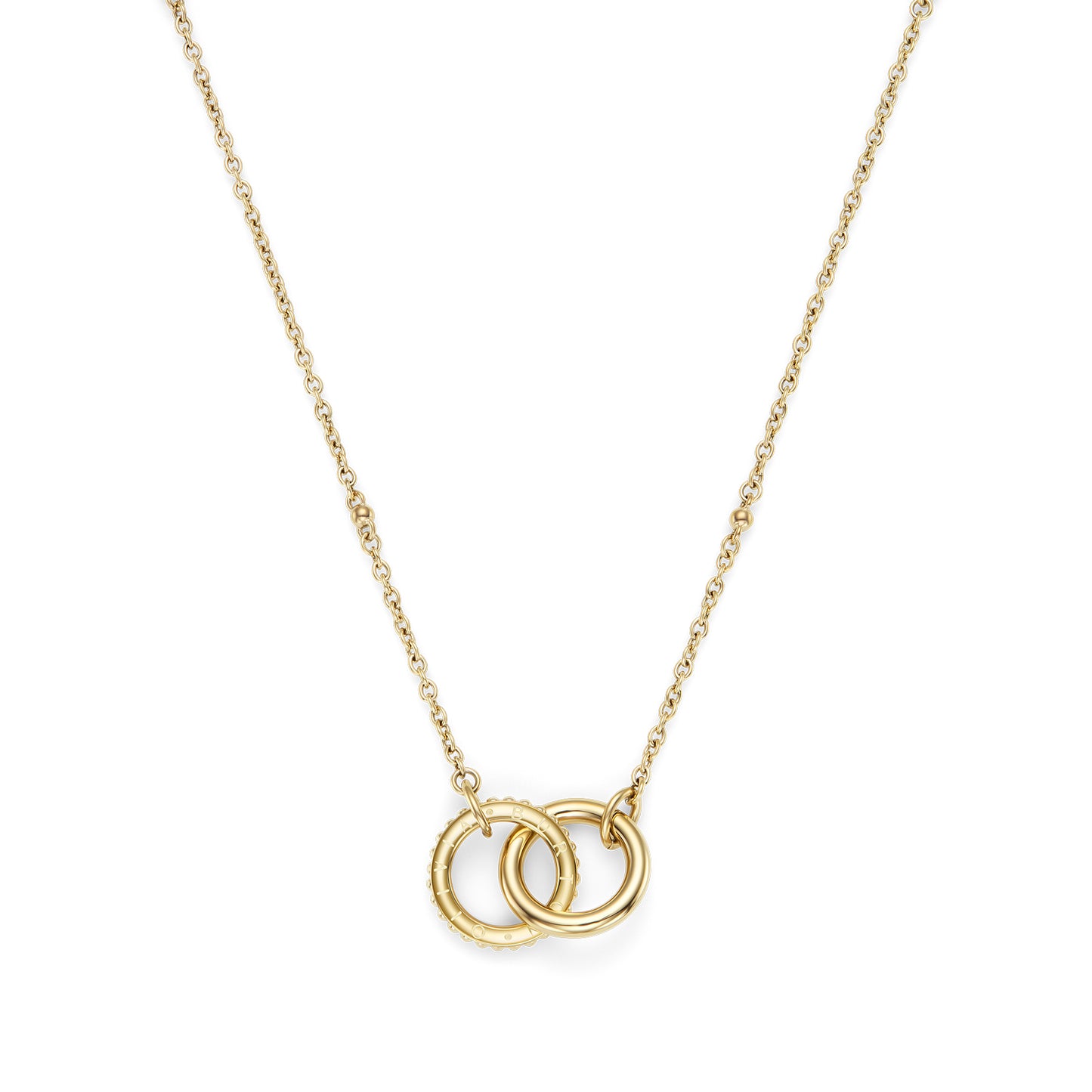 Classic Amity Interlock Gold Plated Necklace