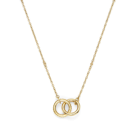 Classic Amity Interlock Gold Plated Necklace