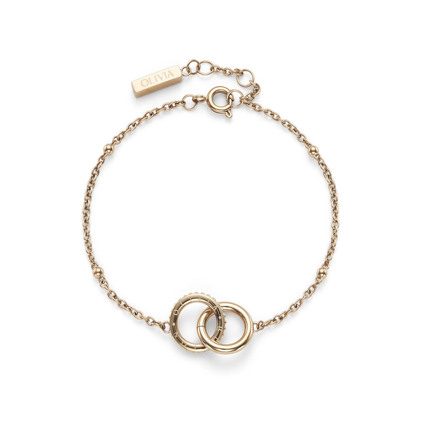 Classic Amity Interlock Rose Gold Plated Bracelet