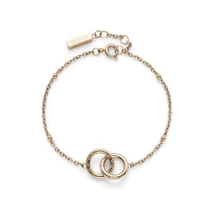 Classic Amity Interlock Rose Gold Plated Bracelet