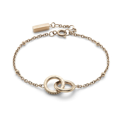 Classic Amity Interlock Rose Gold Plated Bracelet