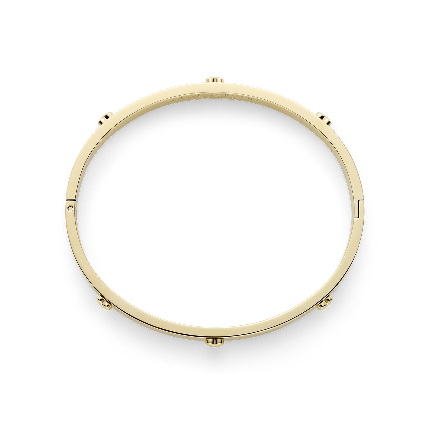 Mini Heart Gold Plated Bangle
