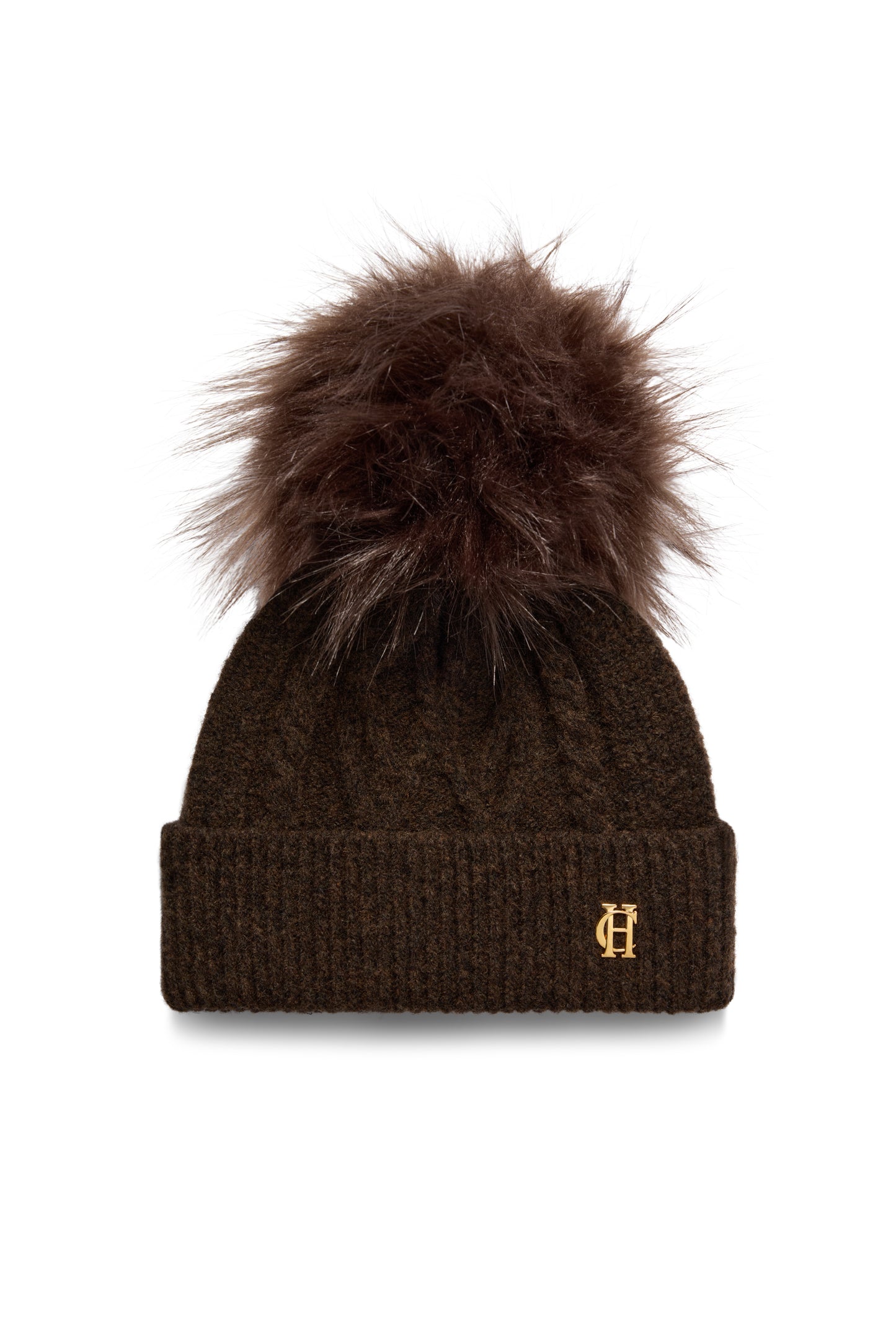 Sloane Cable Bobble Hat