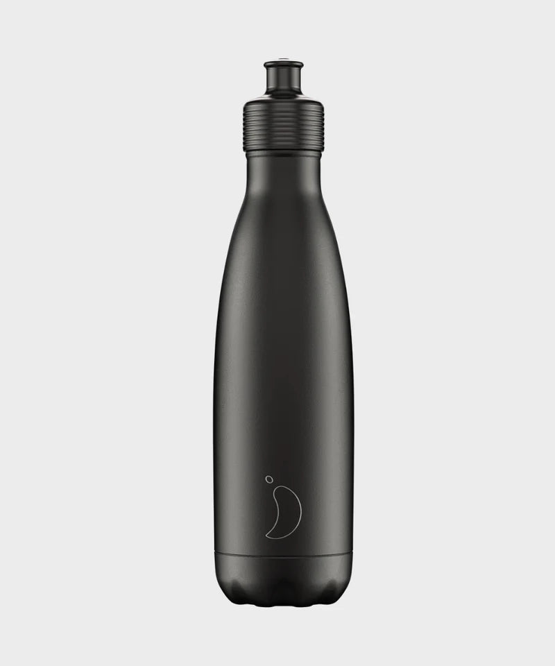Original Bottle Sports Sports Monochrome Black 500ml Plain