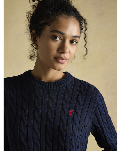 Classic Cable Cotton Crew Neck Jumper