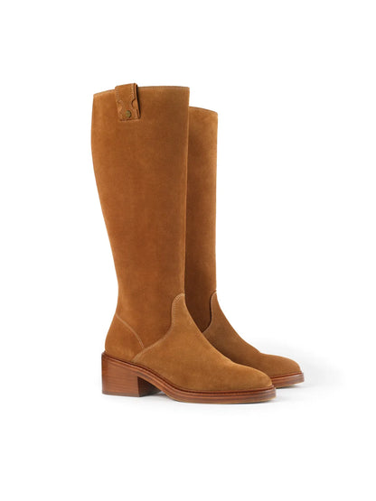 Oulton Suede Heeled Knee-high Boots