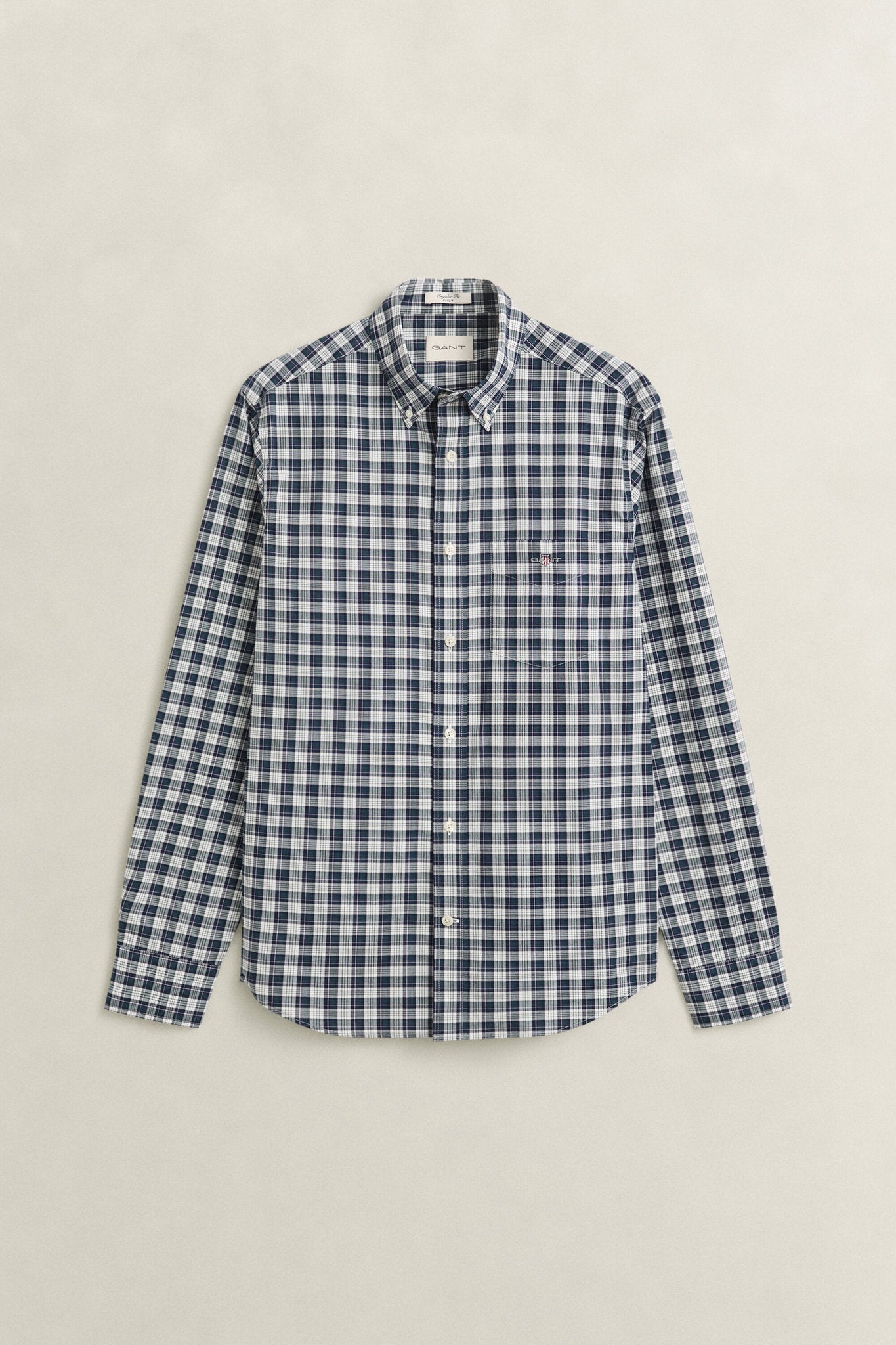 REGULAR FIT POPLIN CHECK SHIRT
