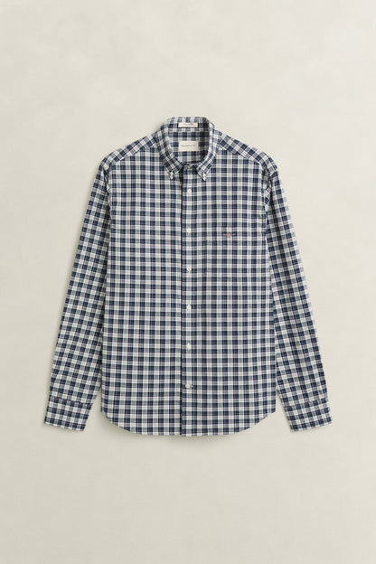 REGULAR FIT POPLIN CHECK SHIRT