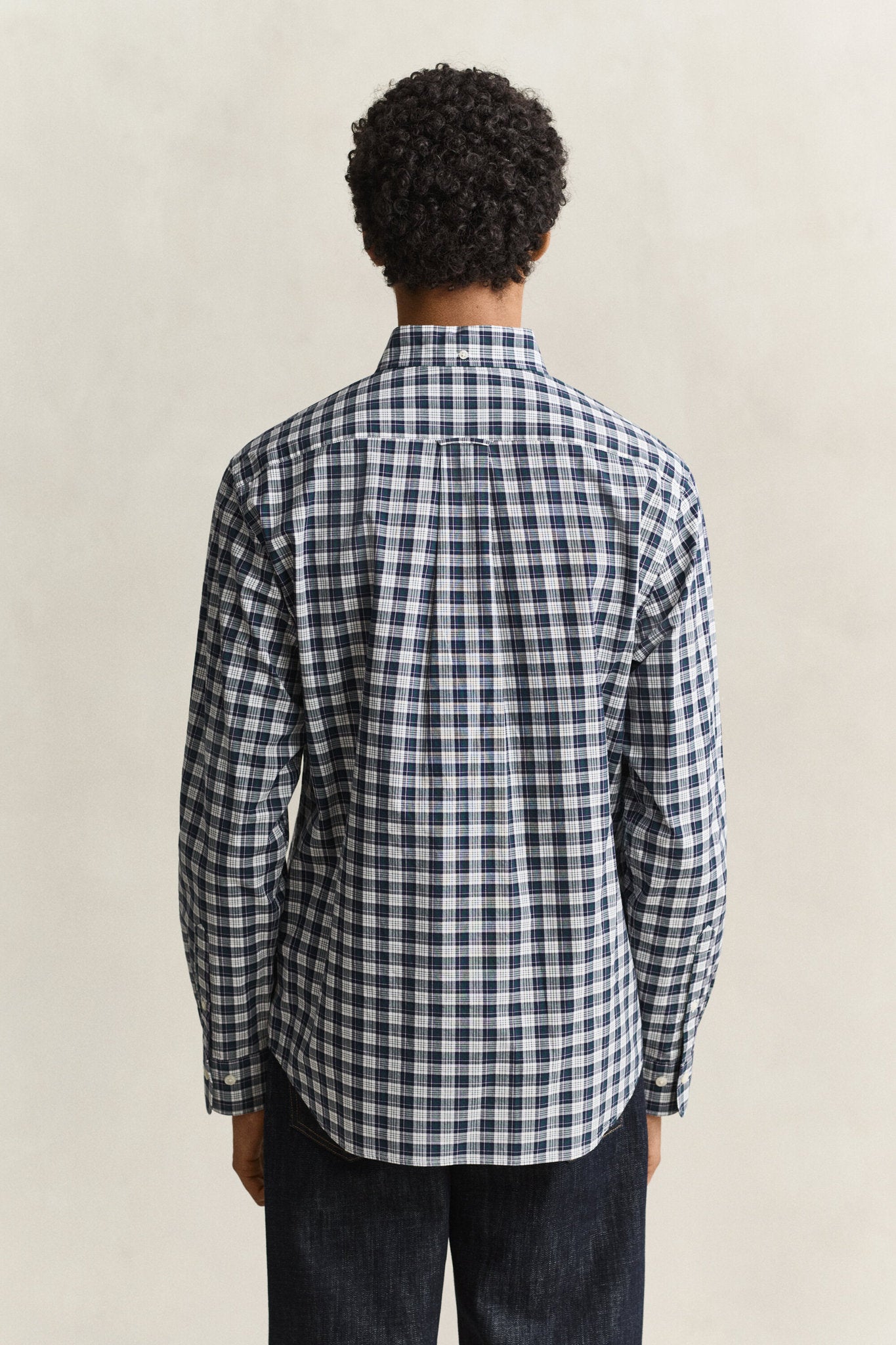REGULAR FIT POPLIN CHECK SHIRT