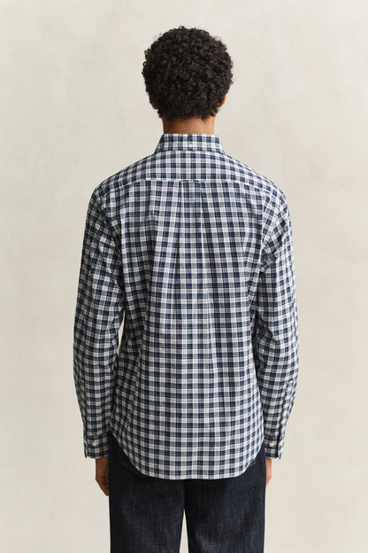 REGULAR FIT POPLIN CHECK SHIRT