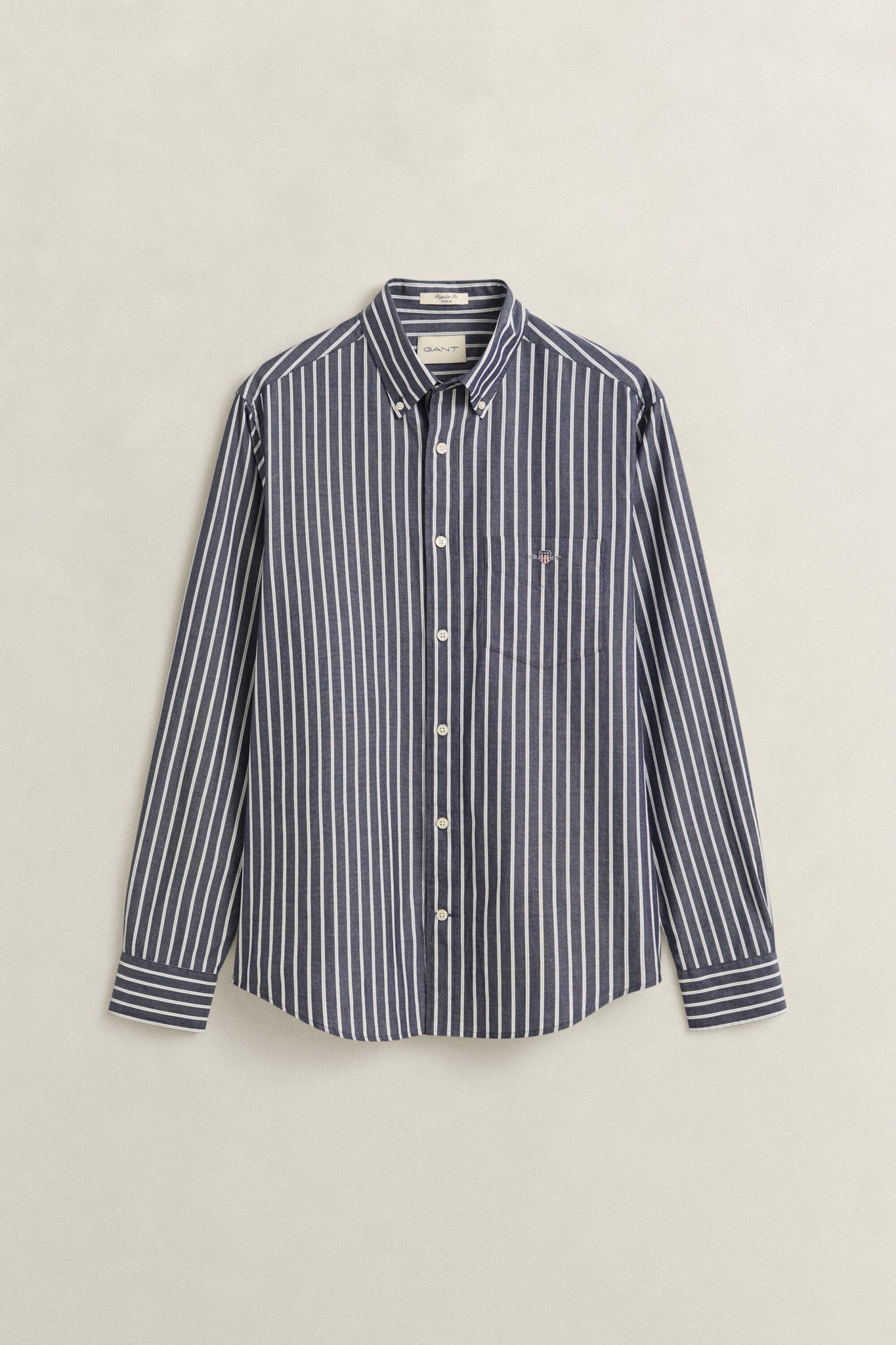 REGULAR FIT POPLIN STRIPE SHIRT