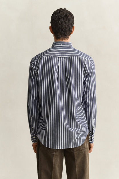 REGULAR FIT POPLIN STRIPE SHIRT