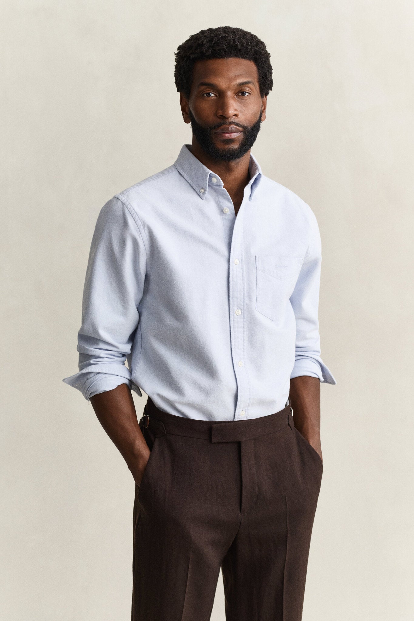 REGULAR FIT BRUSHED OXFORD SHIRT