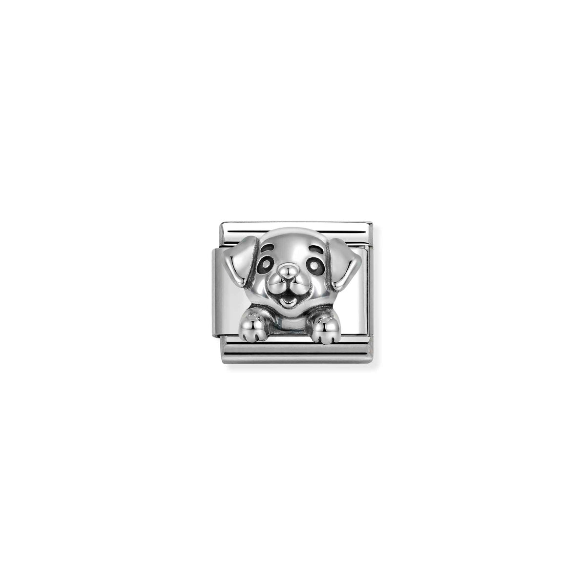Composable Classic OXIDIZED SYMBOLS in steel and 925 sterling sterling