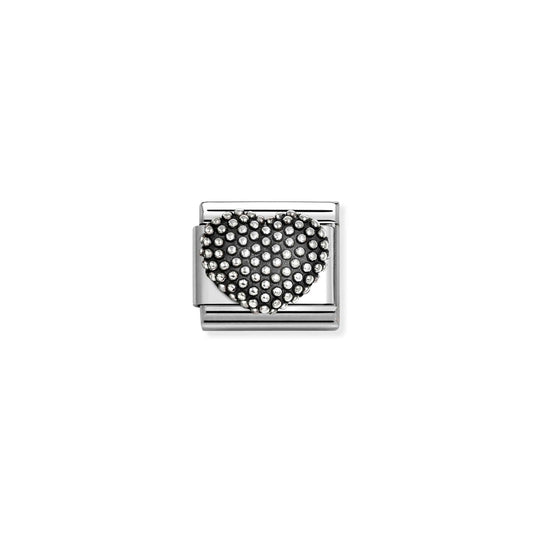 Composable Classic OXIDIZED SYMBOLS in steel and 925 sterling sterling