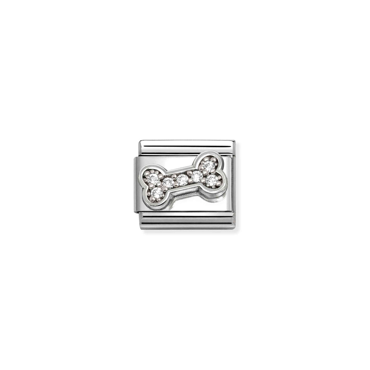 Composable CL SYMBOLS steel  Cubic zirconia and 925 sterling silver