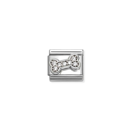 Composable CL SYMBOLS steel  Cubic zirconia and 925 sterling silver