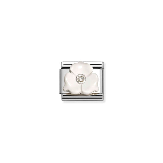 Composable Classic STONE SYMBOLS in stainless steel Cubic Zirconia