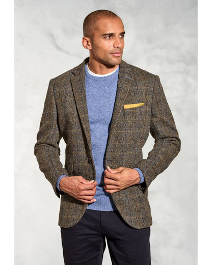 Tailored Fit Sumburgh Green and Blue Check Harris Tweed® Jacket