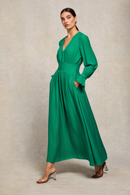 Phoebe V-Neck Maxi Dress