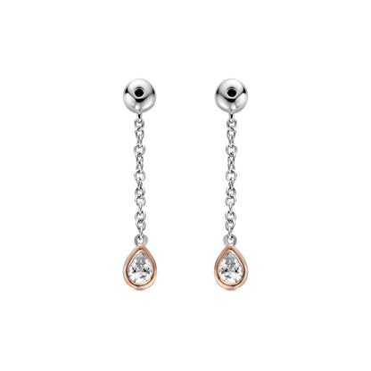 Celebration Sterling Silver Drop Earring Backs with Swarovski Zirconia