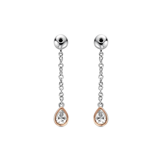 Celebration Sterling Silver Drop Earring Backs with Swarovski Zirconia