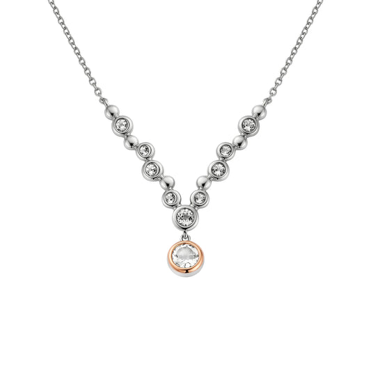 Celebration Sterling Silver Drop Necklace with Topaz