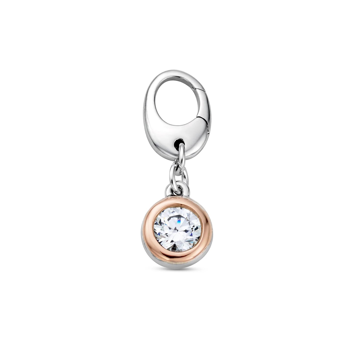 Insignia Sterling Silver Celebration Charm with Swarovski  Zirconia