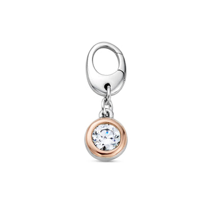 Insignia Sterling Silver Celebration Charm with Swarovski  Zirconia