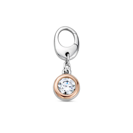 Insignia Sterling Silver Celebration Charm with Swarovski  Zirconia