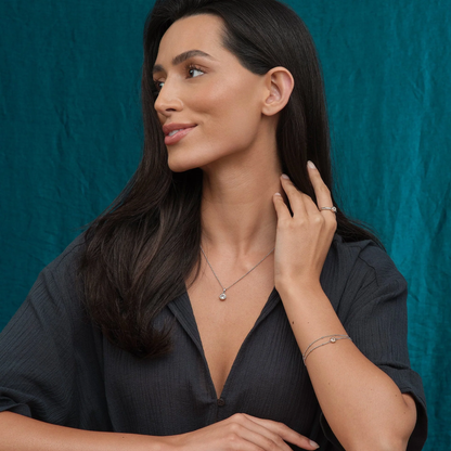 Clogau® Celebration Silver Single Stone Ring Size: O