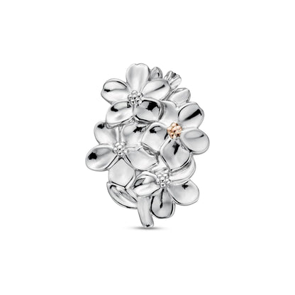 Nature's Wonder Sterling Silver Forget-Me-Not Brooch