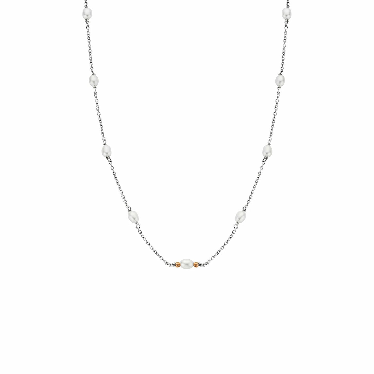 Nature's Wonder Sterling Silver Beachcomber Choker with Pearls
