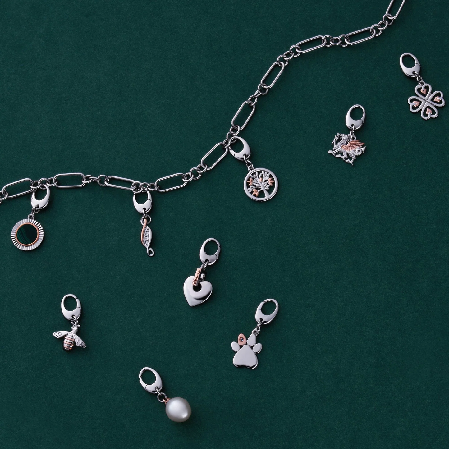 Insignia Sterling Silver Charm Choker