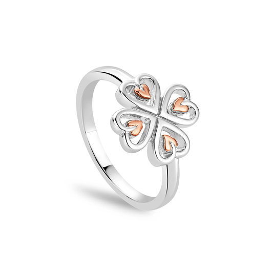 Tree of Life Sterling Silver Heart Ring