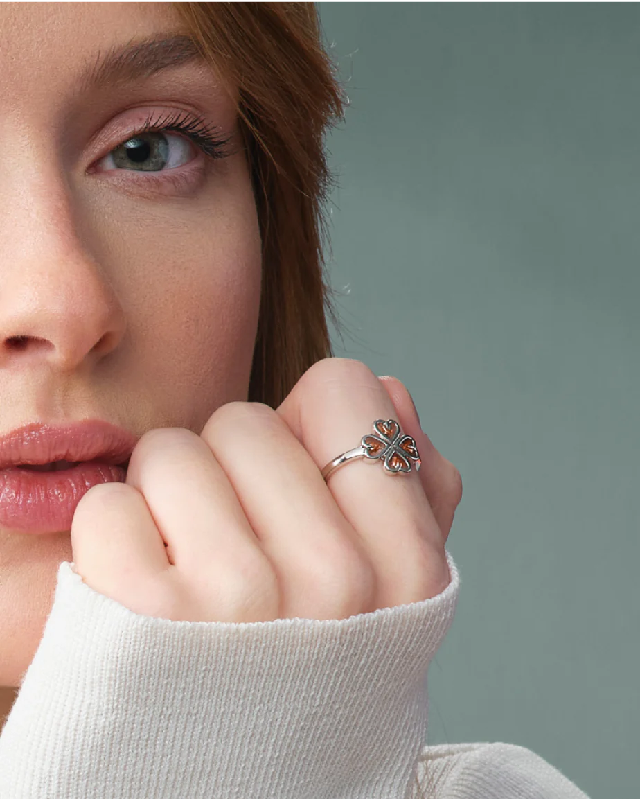Tree of Life Sterling Silver Heart Ring
