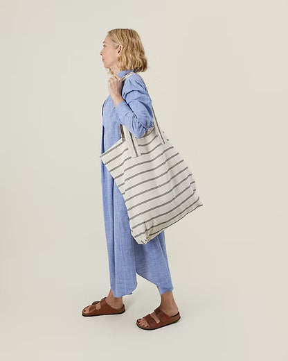 James Giant Shopper | Stitched Stripe