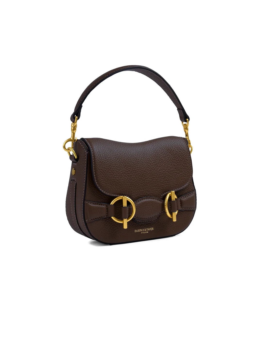 Connie Top Handle Handbag Leather - Mahogany