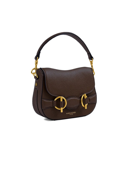Connie Top Handle Handbag Leather - Mahogany